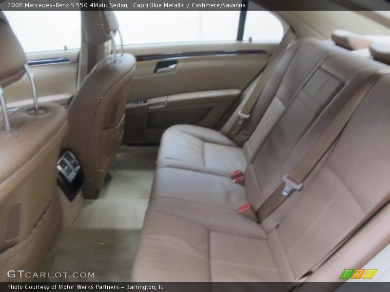 Capri Blue Metallic / Cashmere/Savanna 2008 Mercedes-Benz S 550 4Matic Sedan