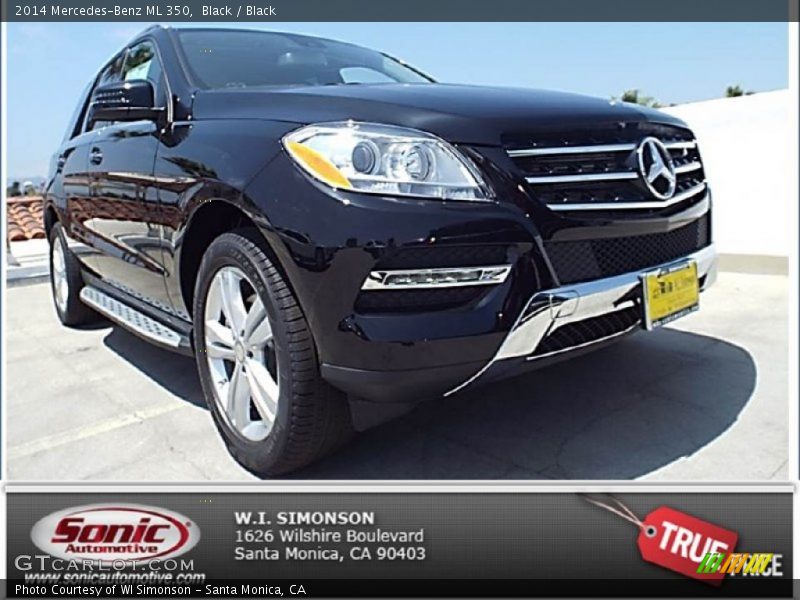 Black / Black 2014 Mercedes-Benz ML 350