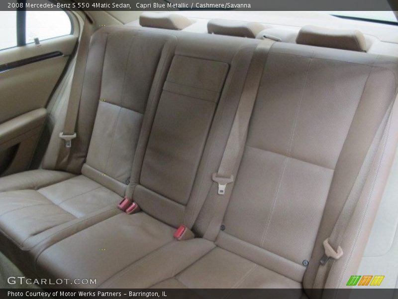 Capri Blue Metallic / Cashmere/Savanna 2008 Mercedes-Benz S 550 4Matic Sedan