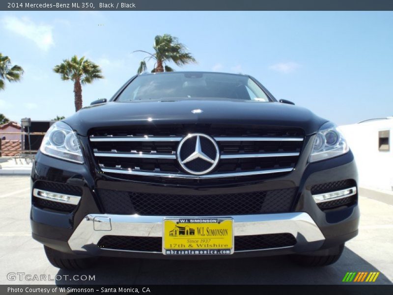 Black / Black 2014 Mercedes-Benz ML 350