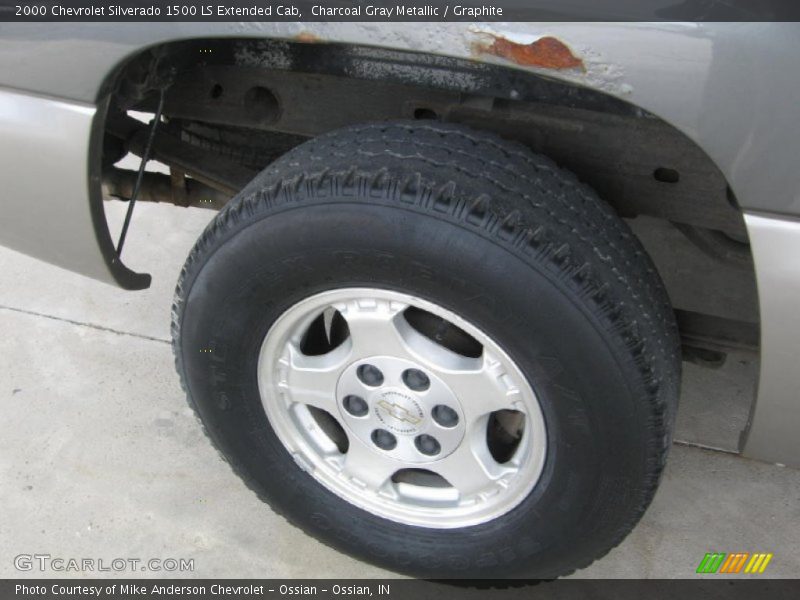 Charcoal Gray Metallic / Graphite 2000 Chevrolet Silverado 1500 LS Extended Cab