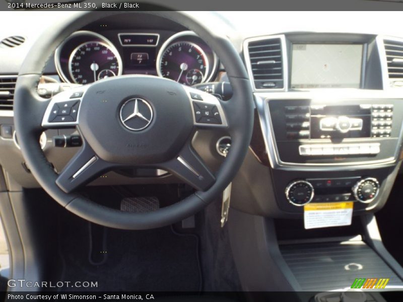 Black / Black 2014 Mercedes-Benz ML 350