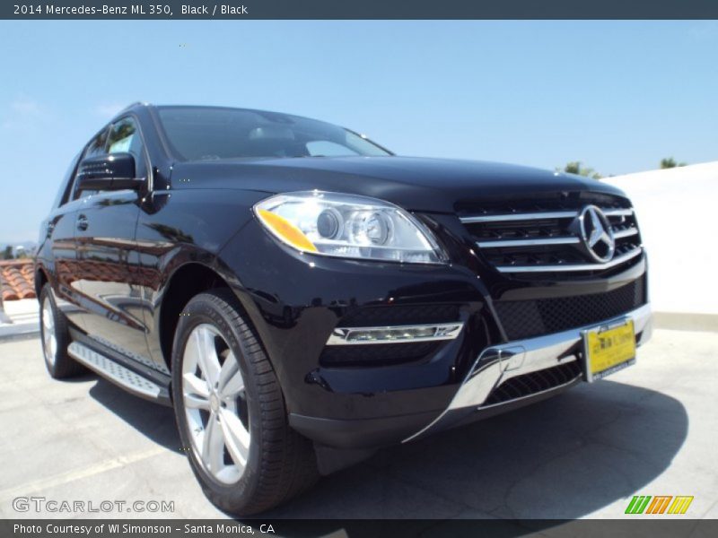 Black / Black 2014 Mercedes-Benz ML 350