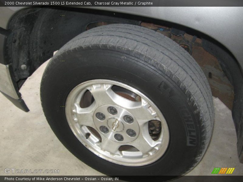 Charcoal Gray Metallic / Graphite 2000 Chevrolet Silverado 1500 LS Extended Cab
