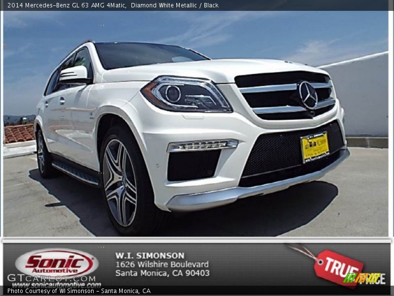Diamond White Metallic / Black 2014 Mercedes-Benz GL 63 AMG 4Matic