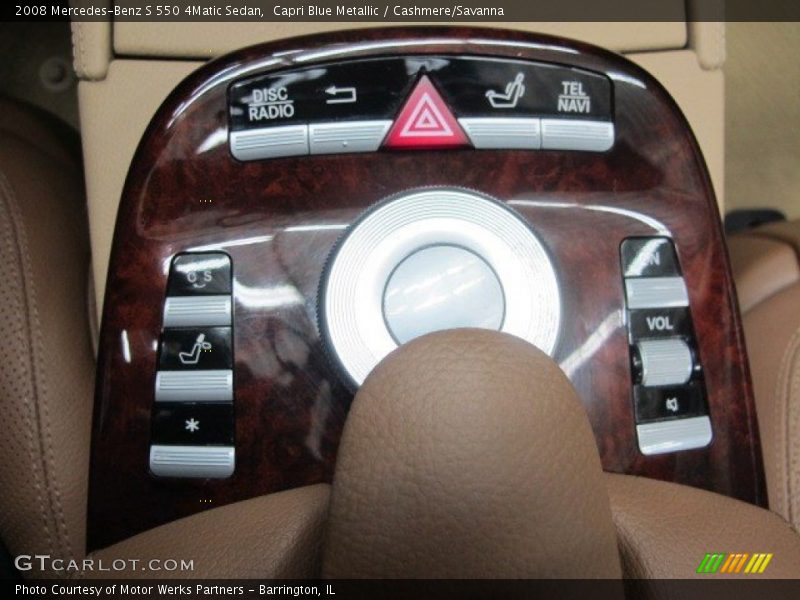 Capri Blue Metallic / Cashmere/Savanna 2008 Mercedes-Benz S 550 4Matic Sedan