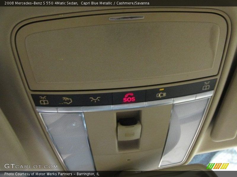 Capri Blue Metallic / Cashmere/Savanna 2008 Mercedes-Benz S 550 4Matic Sedan