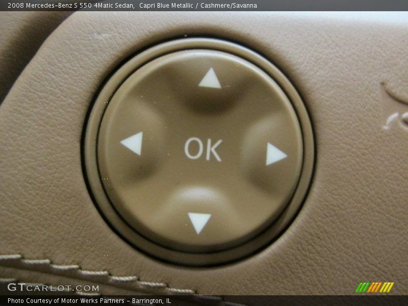 Capri Blue Metallic / Cashmere/Savanna 2008 Mercedes-Benz S 550 4Matic Sedan