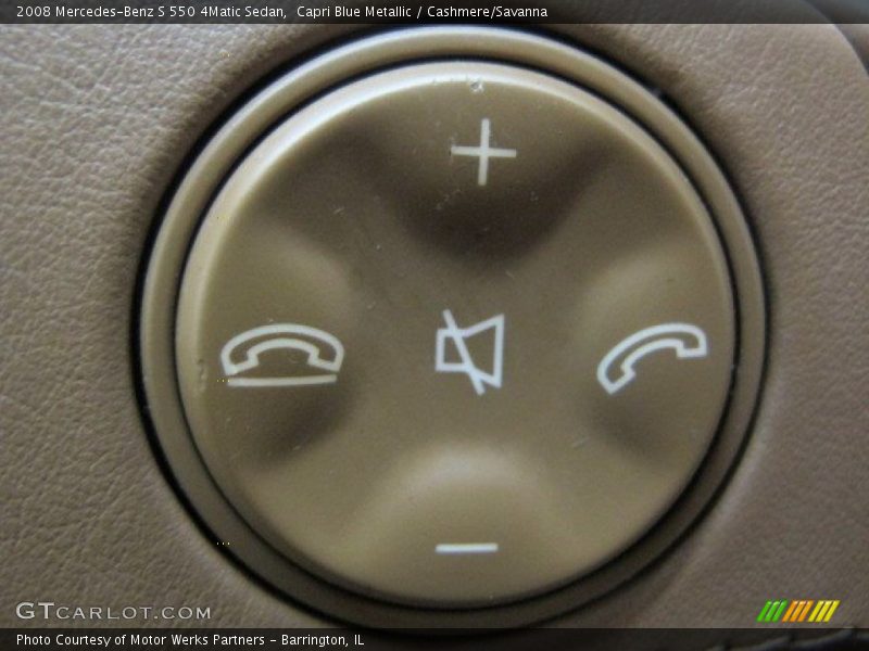 Capri Blue Metallic / Cashmere/Savanna 2008 Mercedes-Benz S 550 4Matic Sedan