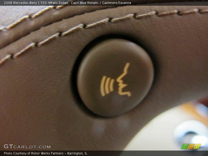 Capri Blue Metallic / Cashmere/Savanna 2008 Mercedes-Benz S 550 4Matic Sedan