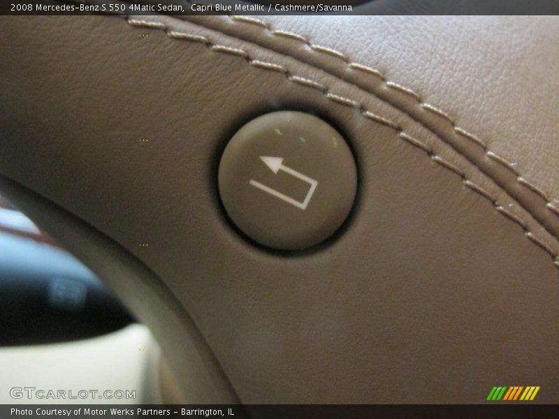 Capri Blue Metallic / Cashmere/Savanna 2008 Mercedes-Benz S 550 4Matic Sedan