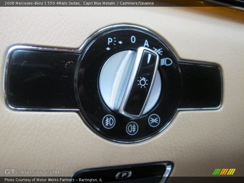 Capri Blue Metallic / Cashmere/Savanna 2008 Mercedes-Benz S 550 4Matic Sedan