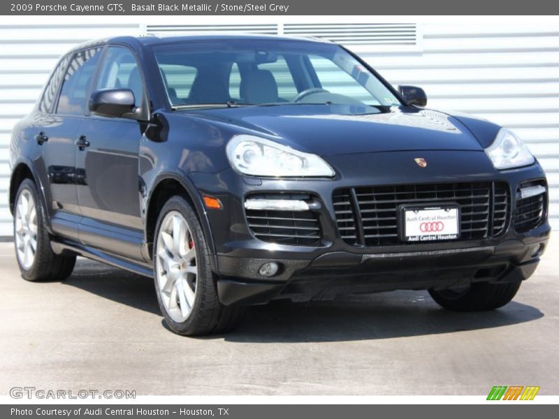 Basalt Black Metallic / Stone/Steel Grey 2009 Porsche Cayenne GTS