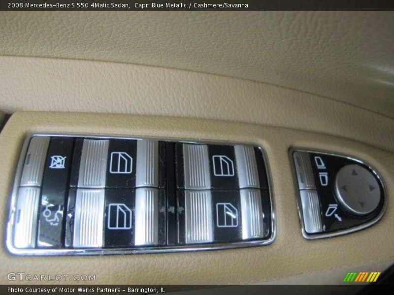 Capri Blue Metallic / Cashmere/Savanna 2008 Mercedes-Benz S 550 4Matic Sedan