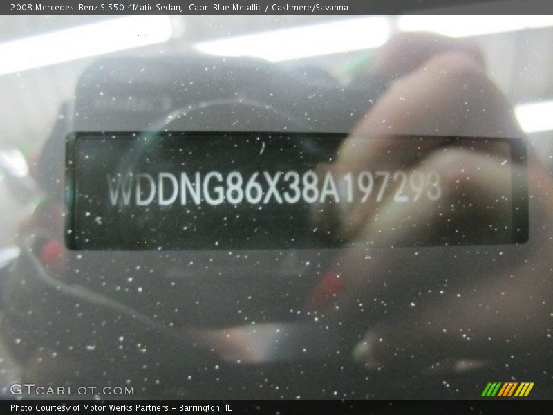 Capri Blue Metallic / Cashmere/Savanna 2008 Mercedes-Benz S 550 4Matic Sedan