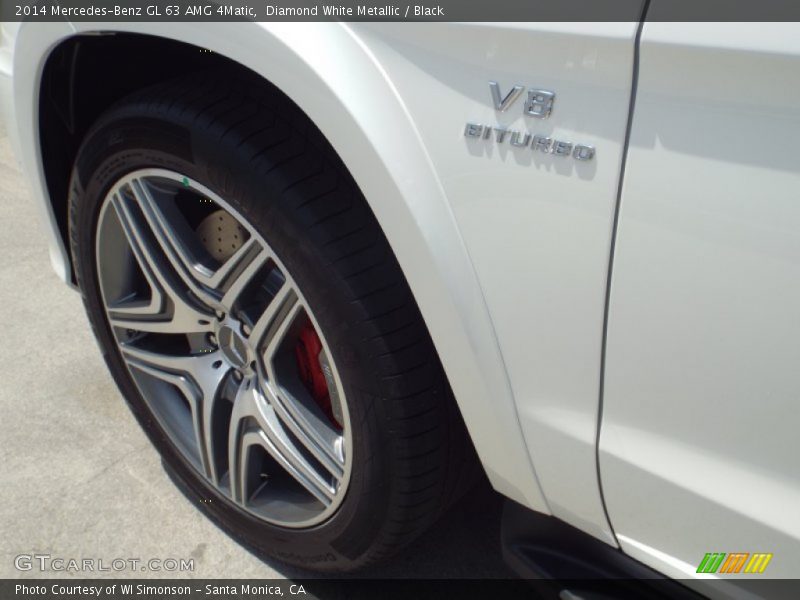 Diamond White Metallic / Black 2014 Mercedes-Benz GL 63 AMG 4Matic