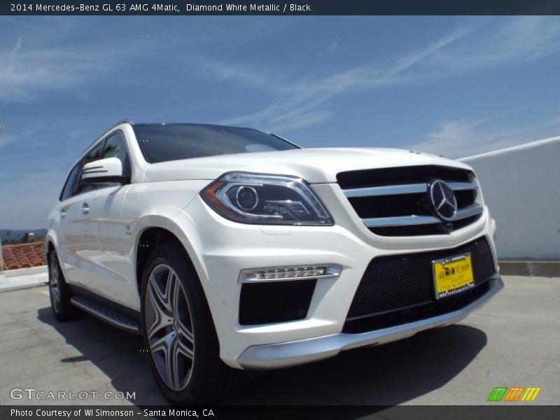 Diamond White Metallic / Black 2014 Mercedes-Benz GL 63 AMG 4Matic
