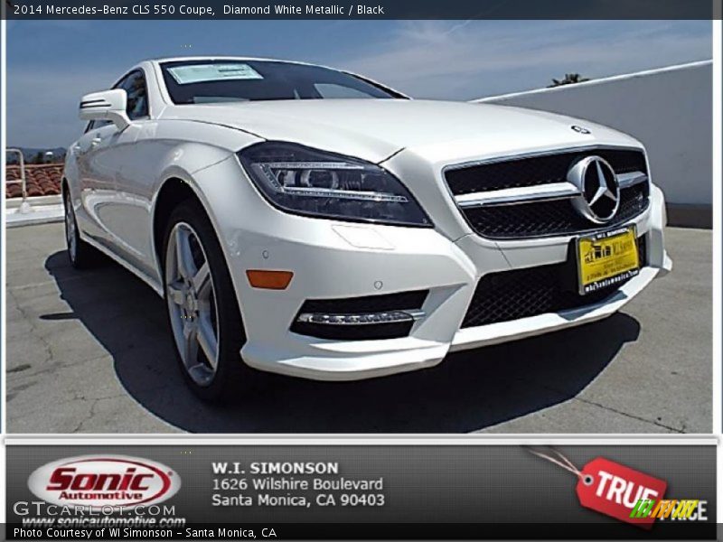 Diamond White Metallic / Black 2014 Mercedes-Benz CLS 550 Coupe