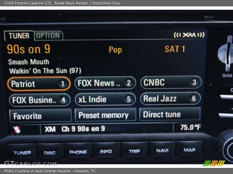 Basalt Black Metallic / Stone/Steel Grey 2009 Porsche Cayenne GTS