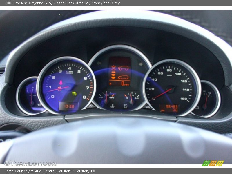 Basalt Black Metallic / Stone/Steel Grey 2009 Porsche Cayenne GTS