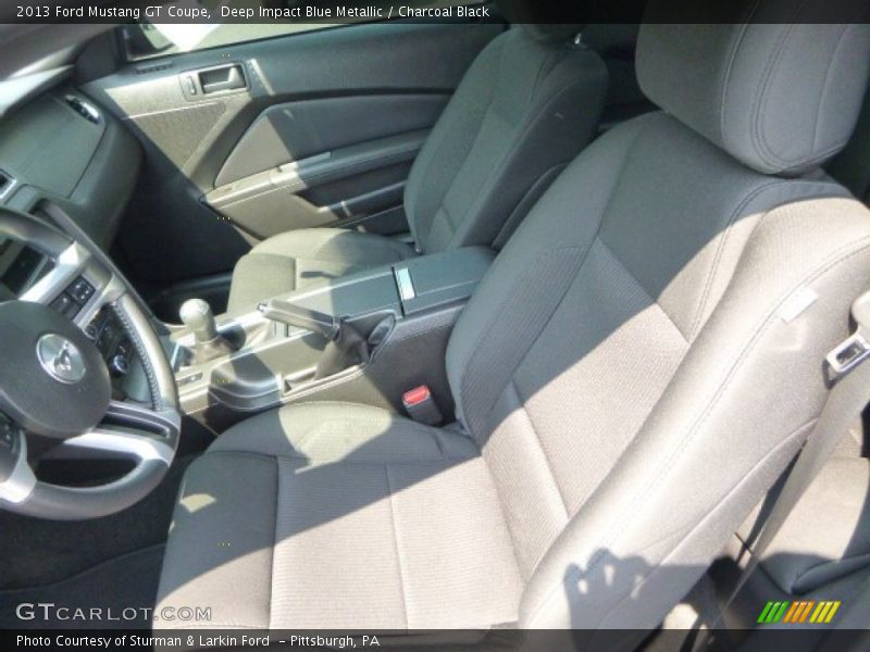 Deep Impact Blue Metallic / Charcoal Black 2013 Ford Mustang GT Coupe