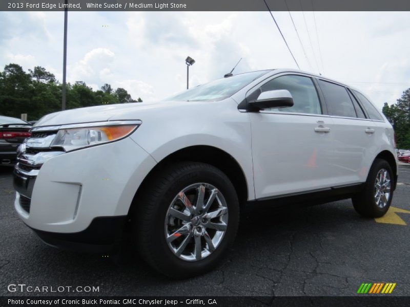 White Suede / Medium Light Stone 2013 Ford Edge Limited