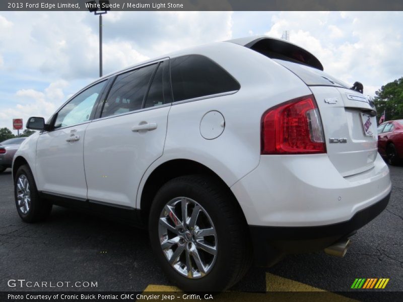 White Suede / Medium Light Stone 2013 Ford Edge Limited