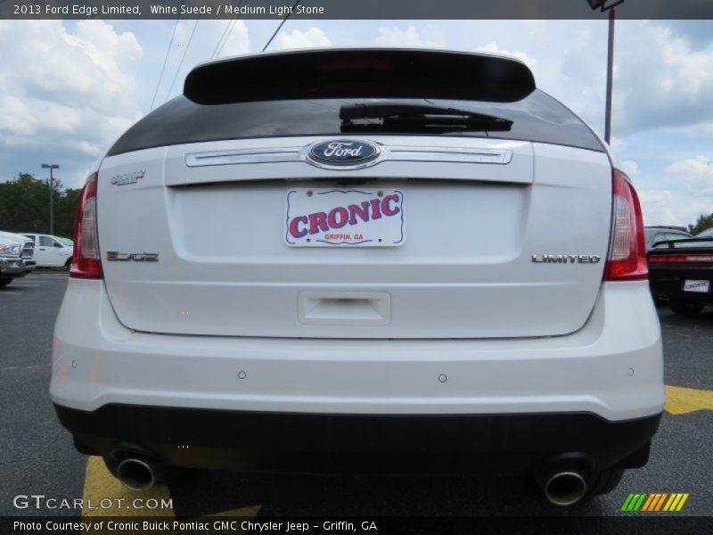 White Suede / Medium Light Stone 2013 Ford Edge Limited