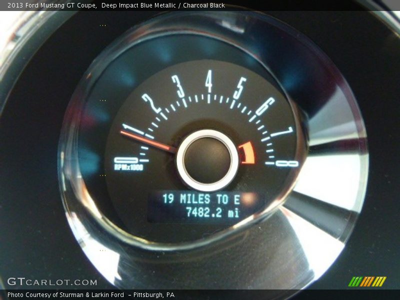 Deep Impact Blue Metallic / Charcoal Black 2013 Ford Mustang GT Coupe