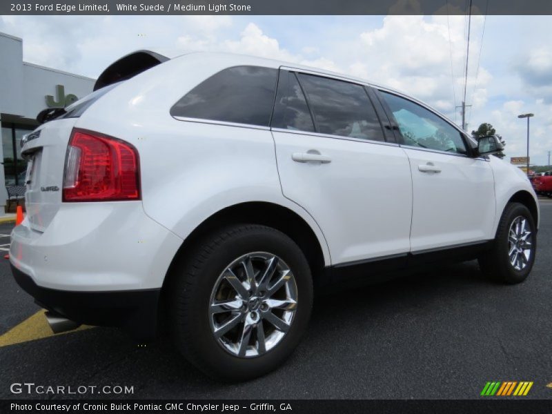 White Suede / Medium Light Stone 2013 Ford Edge Limited
