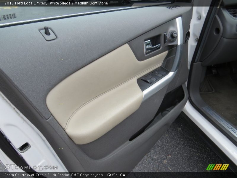 White Suede / Medium Light Stone 2013 Ford Edge Limited