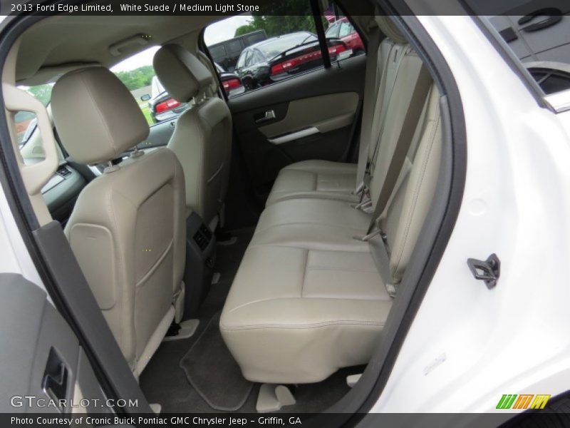 White Suede / Medium Light Stone 2013 Ford Edge Limited