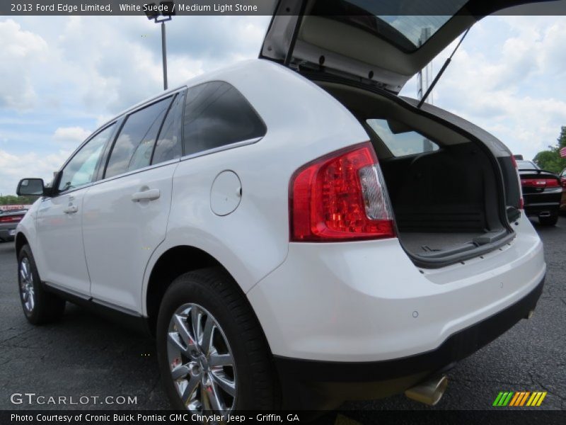 White Suede / Medium Light Stone 2013 Ford Edge Limited