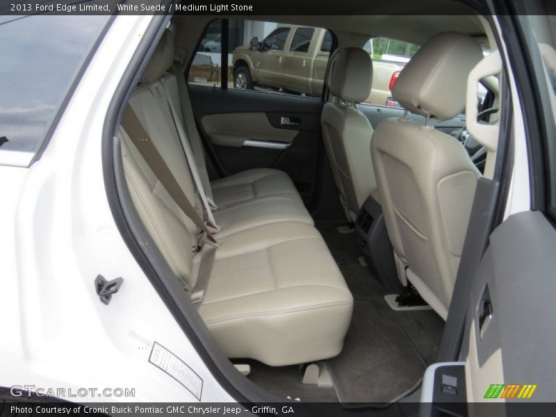 White Suede / Medium Light Stone 2013 Ford Edge Limited