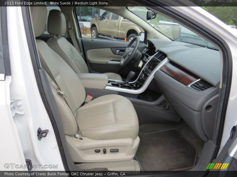 White Suede / Medium Light Stone 2013 Ford Edge Limited