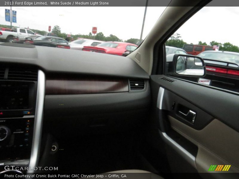 White Suede / Medium Light Stone 2013 Ford Edge Limited