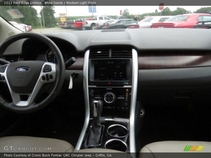 White Suede / Medium Light Stone 2013 Ford Edge Limited