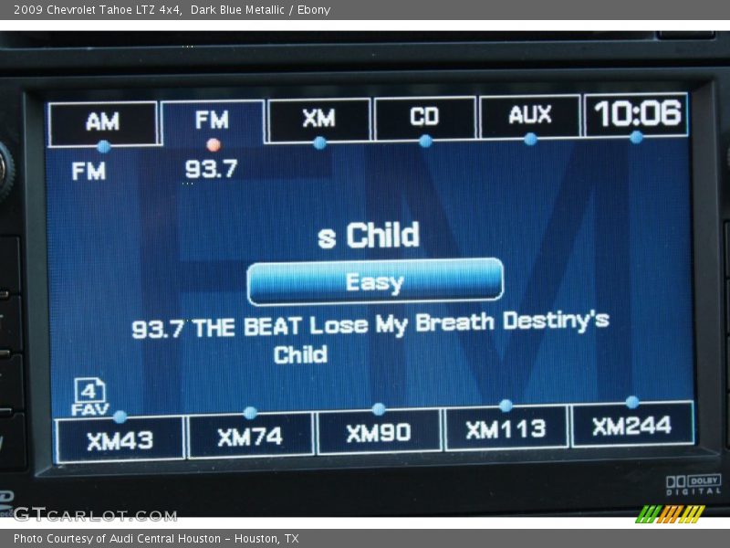 Dark Blue Metallic / Ebony 2009 Chevrolet Tahoe LTZ 4x4