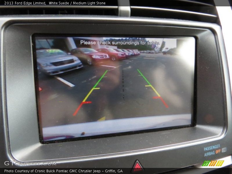 White Suede / Medium Light Stone 2013 Ford Edge Limited