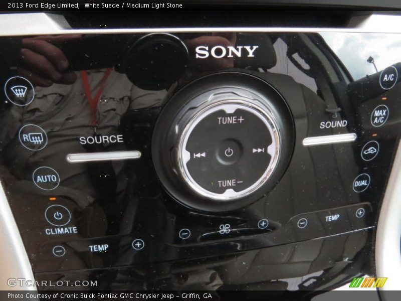 White Suede / Medium Light Stone 2013 Ford Edge Limited
