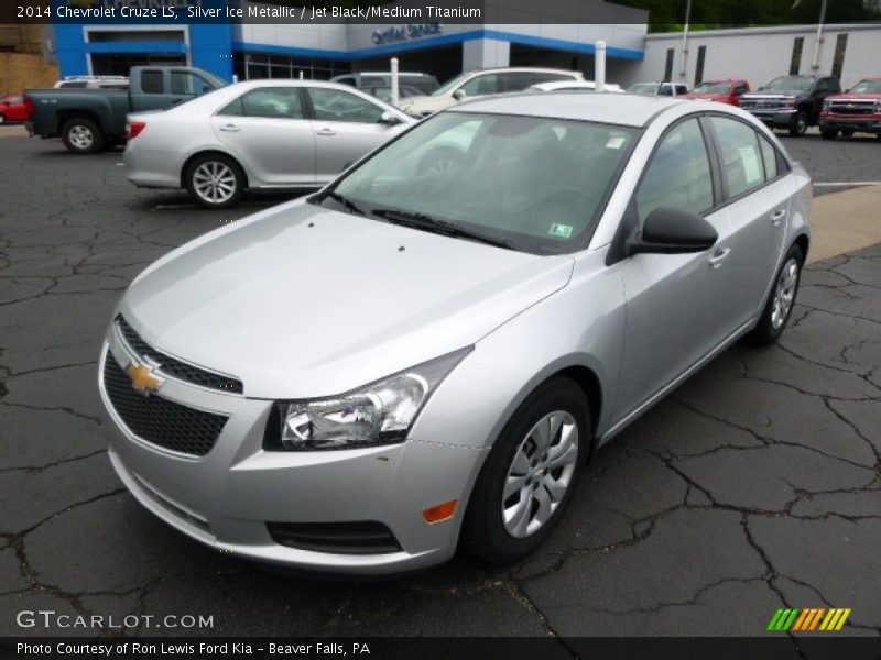 Silver Ice Metallic / Jet Black/Medium Titanium 2014 Chevrolet Cruze LS