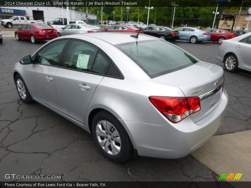 Silver Ice Metallic / Jet Black/Medium Titanium 2014 Chevrolet Cruze LS