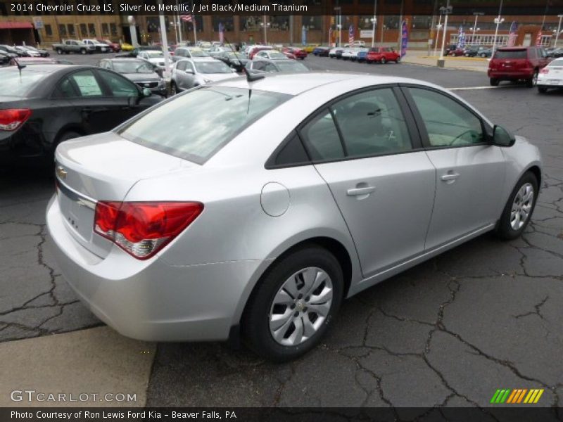Silver Ice Metallic / Jet Black/Medium Titanium 2014 Chevrolet Cruze LS