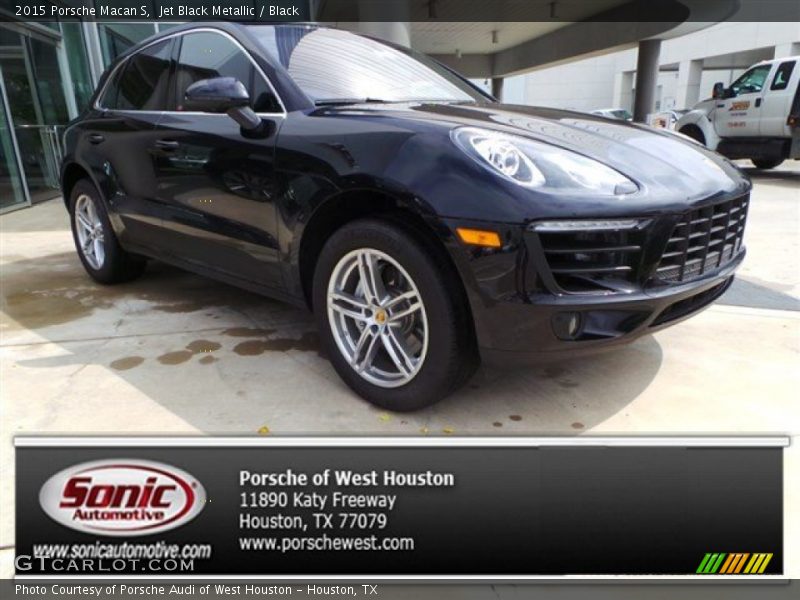 Jet Black Metallic / Black 2015 Porsche Macan S