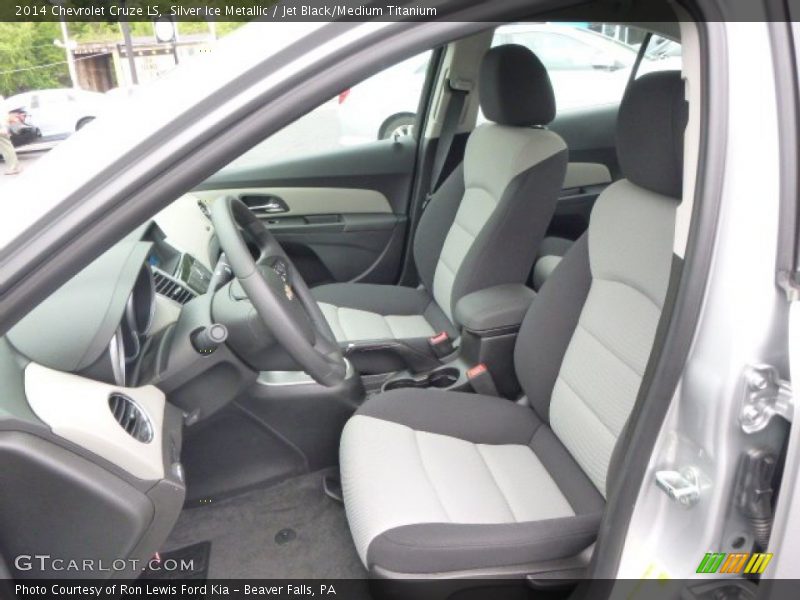 Silver Ice Metallic / Jet Black/Medium Titanium 2014 Chevrolet Cruze LS