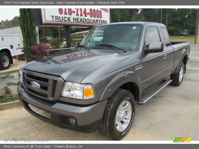 Dark Shadow Grey Metallic / Medium Dark Flint 2007 Ford Ranger Sport SuperCab