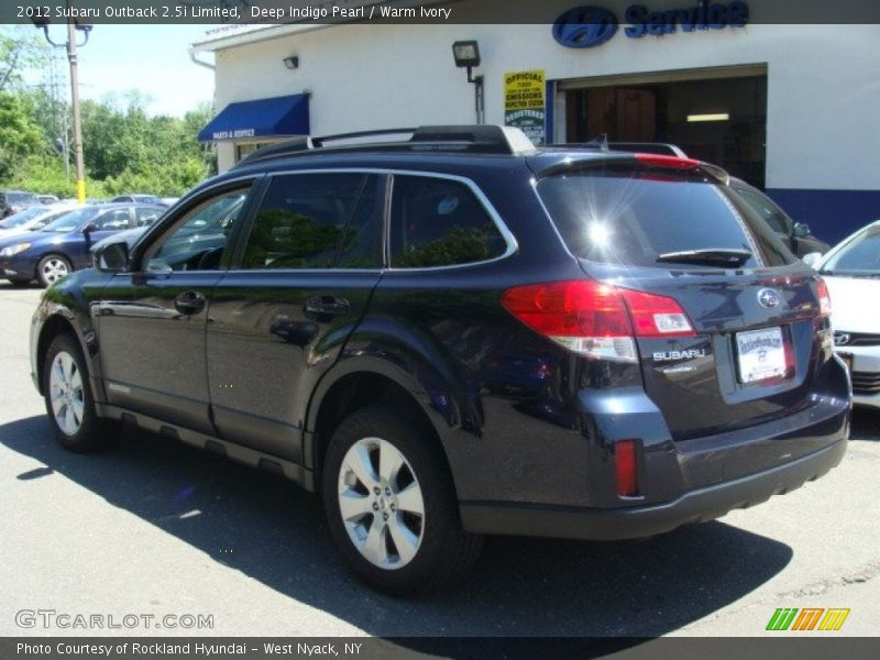 Deep Indigo Pearl / Warm Ivory 2012 Subaru Outback 2.5i Limited
