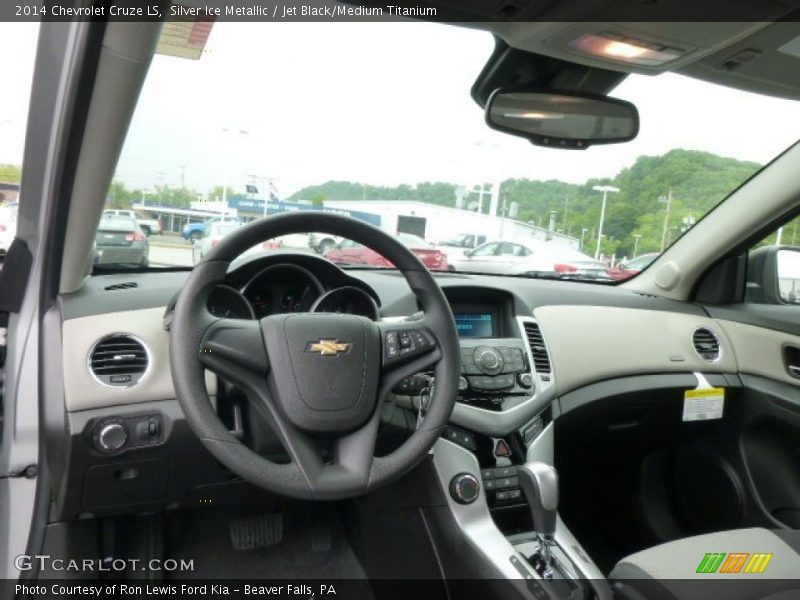 Silver Ice Metallic / Jet Black/Medium Titanium 2014 Chevrolet Cruze LS