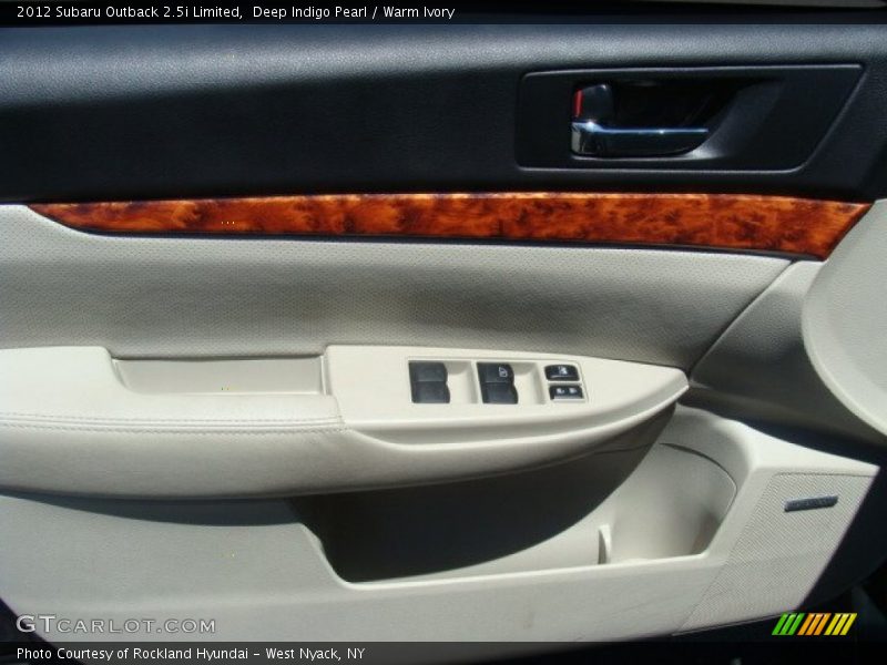 Deep Indigo Pearl / Warm Ivory 2012 Subaru Outback 2.5i Limited