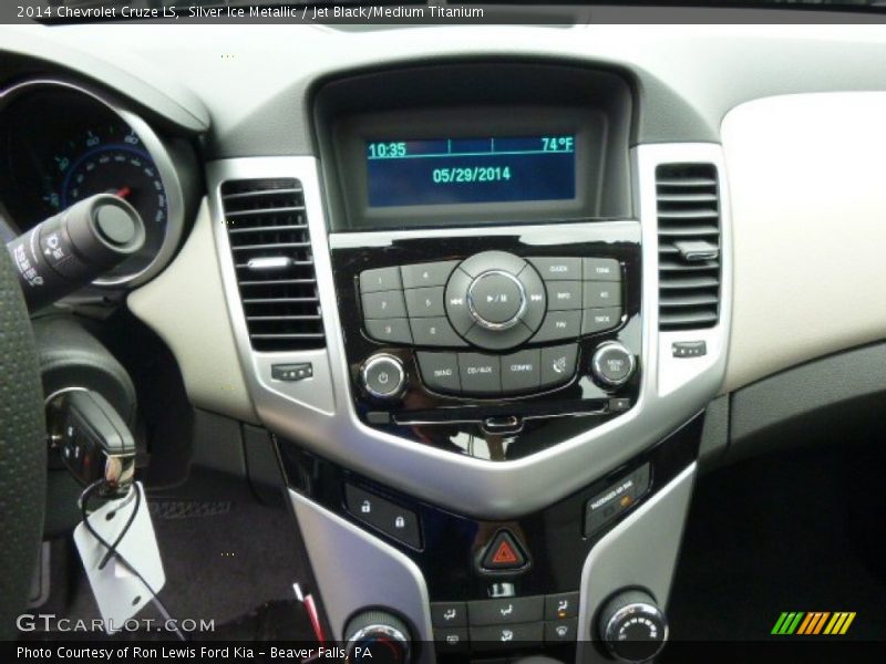 Silver Ice Metallic / Jet Black/Medium Titanium 2014 Chevrolet Cruze LS